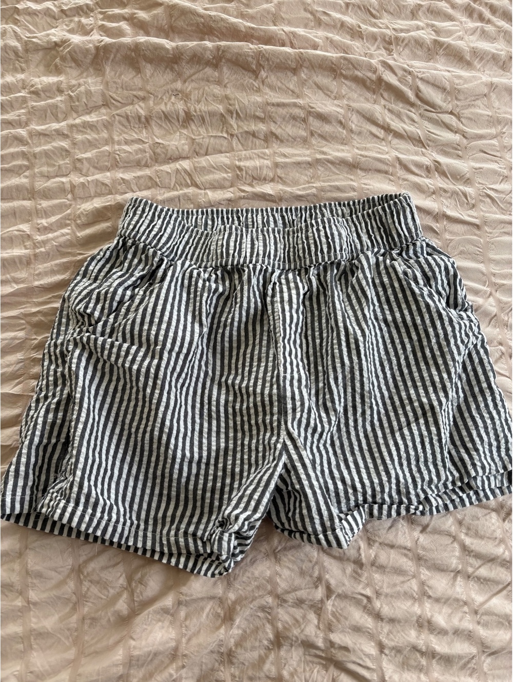 Woman’s Pajama Shorts Striped Cotton with Elastic Waist